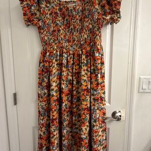 Chic Soul Floral Maxi Dress - Multicolor